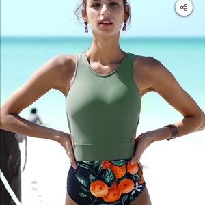 NWT Cupshe “Miss U Print” Swimsuit